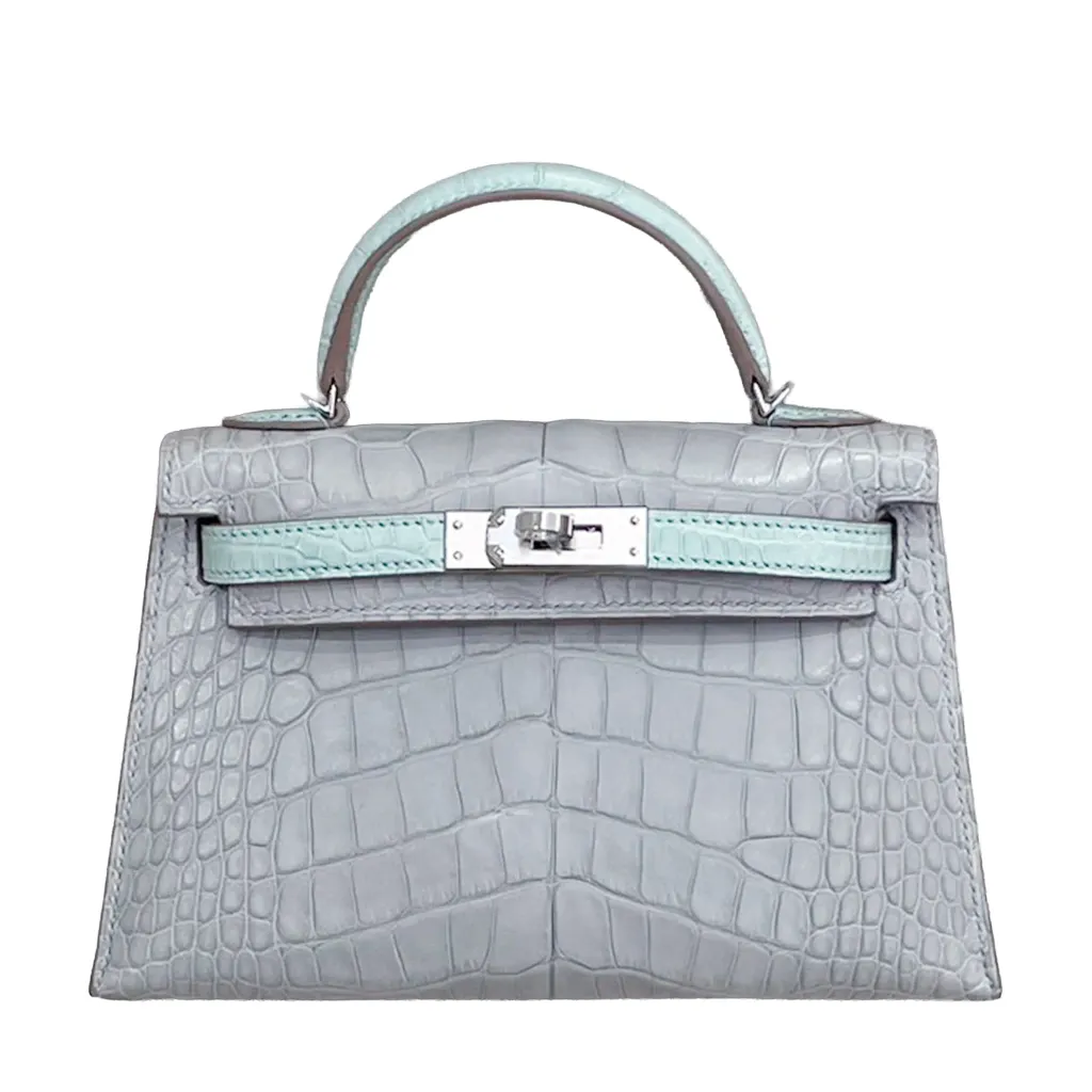 Mini Kelly II Gris Perle (80) Vert d’Eau (6U)