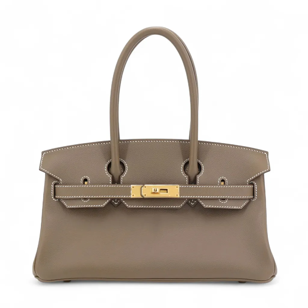 Birkin Shoulder Light 29 Etoupe (18)