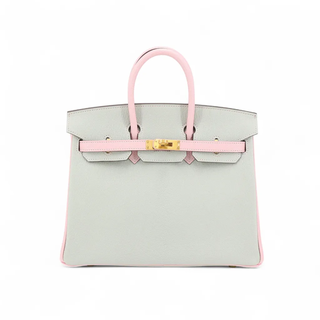 Birkin 25 Rose Sakura (3Q) Gris Perle (80)