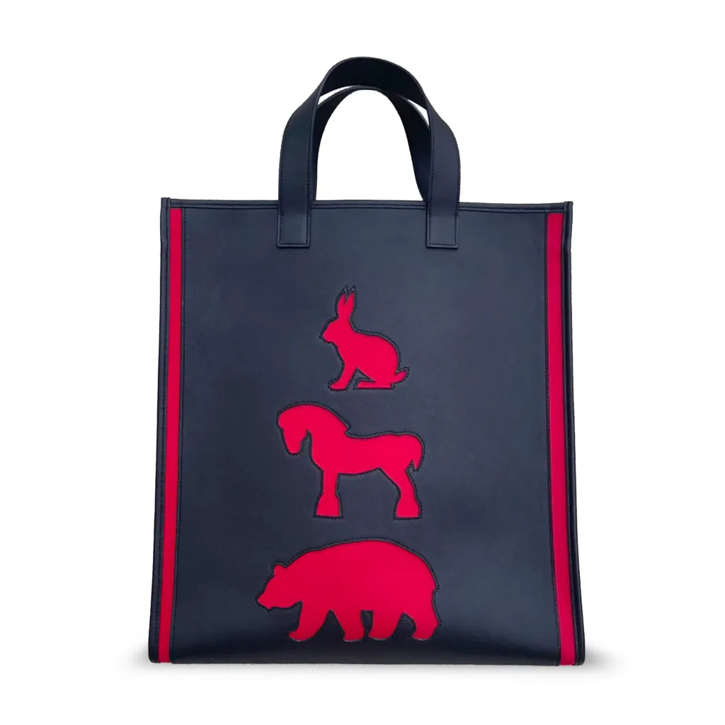 Petit h Tote Bag Noir (89) Red