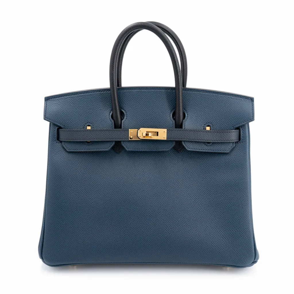 Birkin 25 Bleu de Prusse (7P) Noir (89)