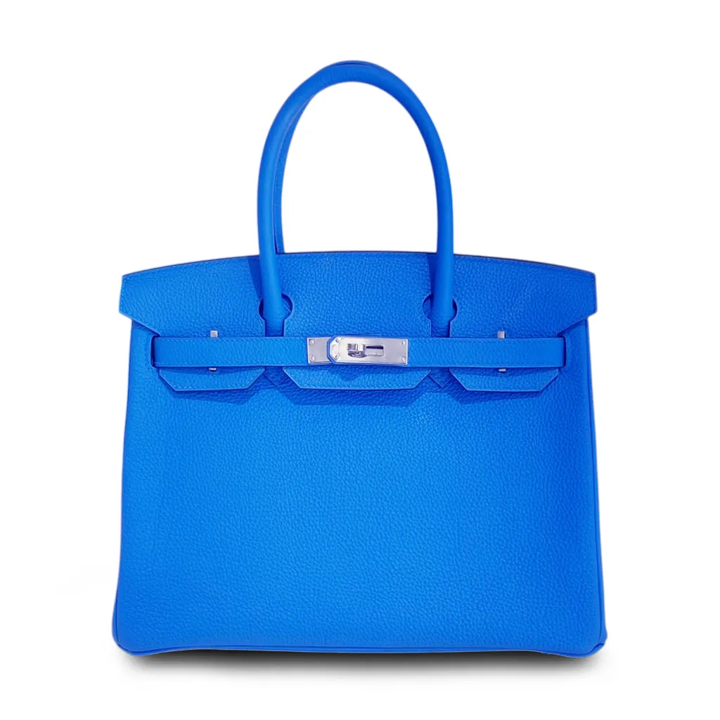 Birkin 30 Bleu Zanzibar (B3)