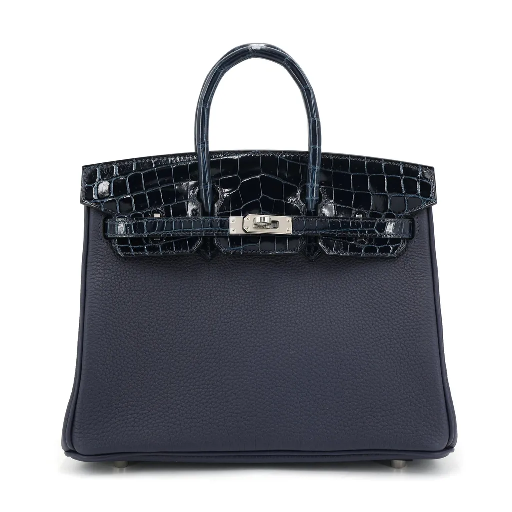 バーキン25 タッチ ブルーニュイ (2Z) ブルーバルト (8X)