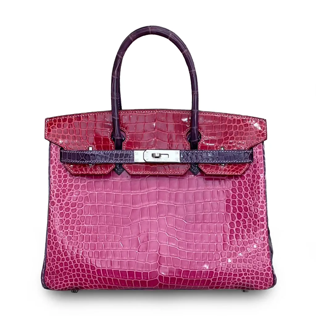 Birkin 30 Fuchsia (5J) Amethyst (9G) Braise (95)