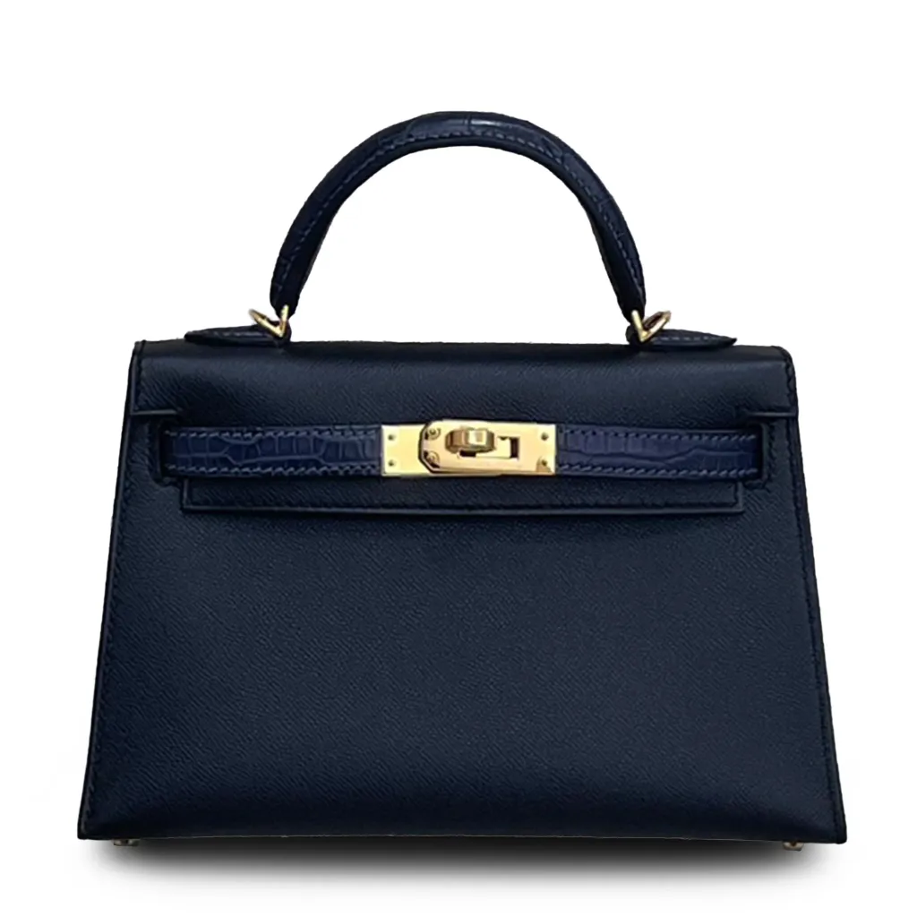 Mini Kelly II Touch Noir (89) Blue Marine (78)