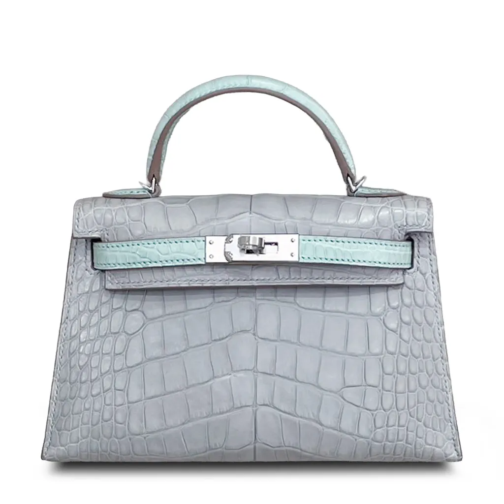 Mini Kelly II Gris Perle (80) Vert d’Eau (6U)