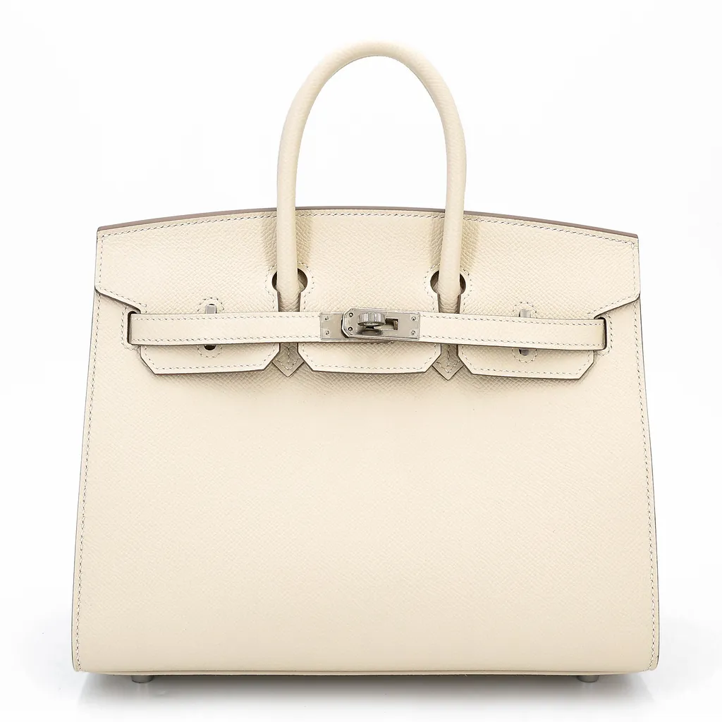 Birkin 25 Sellier  Craie (10)