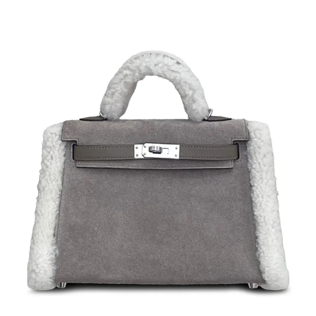 Mini Kelly II Teddy Gris caillou Etoupe (18)