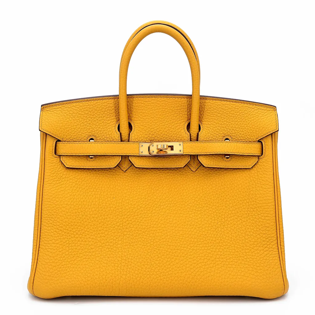 バーキン25 ジョーヌアンブル (9D)