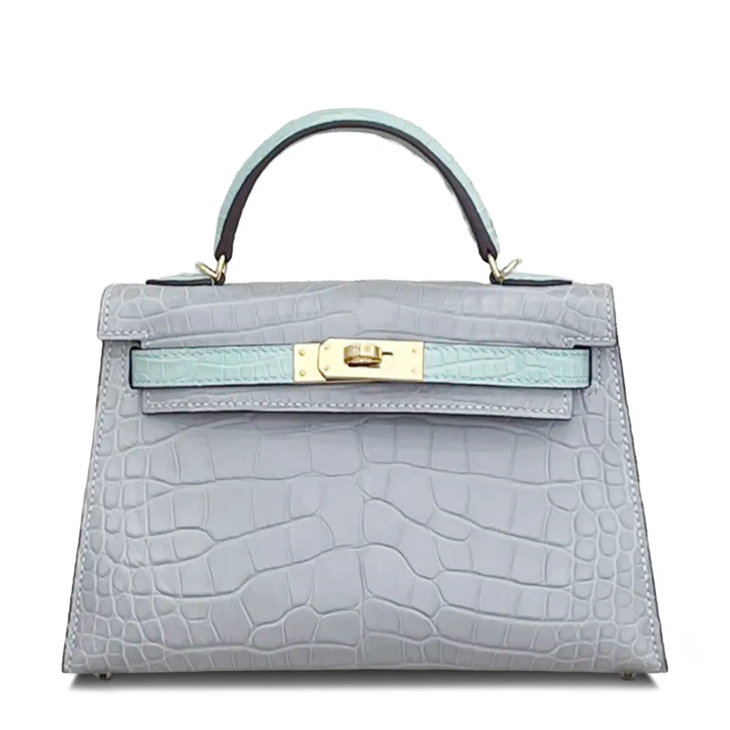 Mini Kelly II Gris Perle (80) Vert d’Eau (6U)