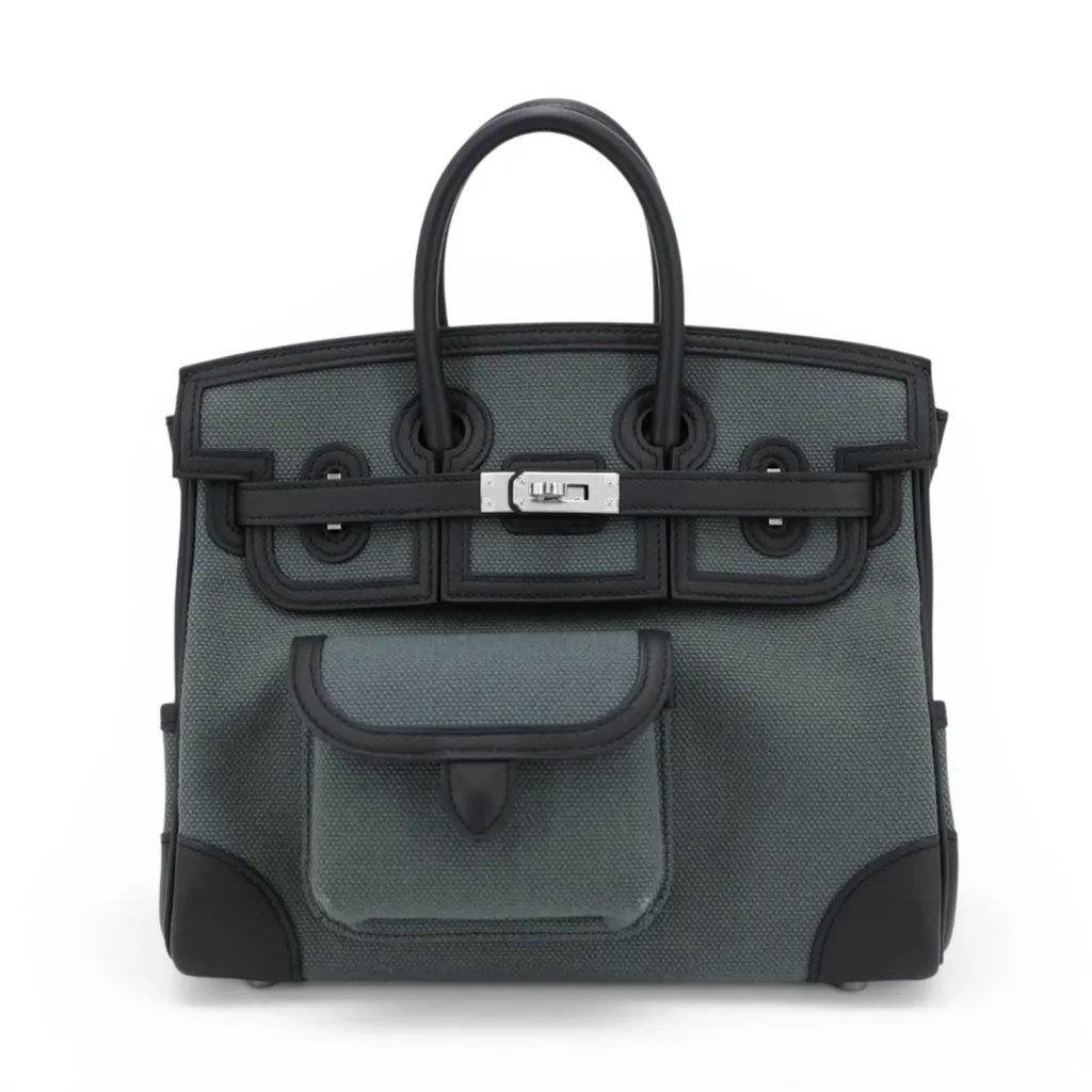 Birkin Cargo 25 Vert Mangrove (Q0) Noir (89)