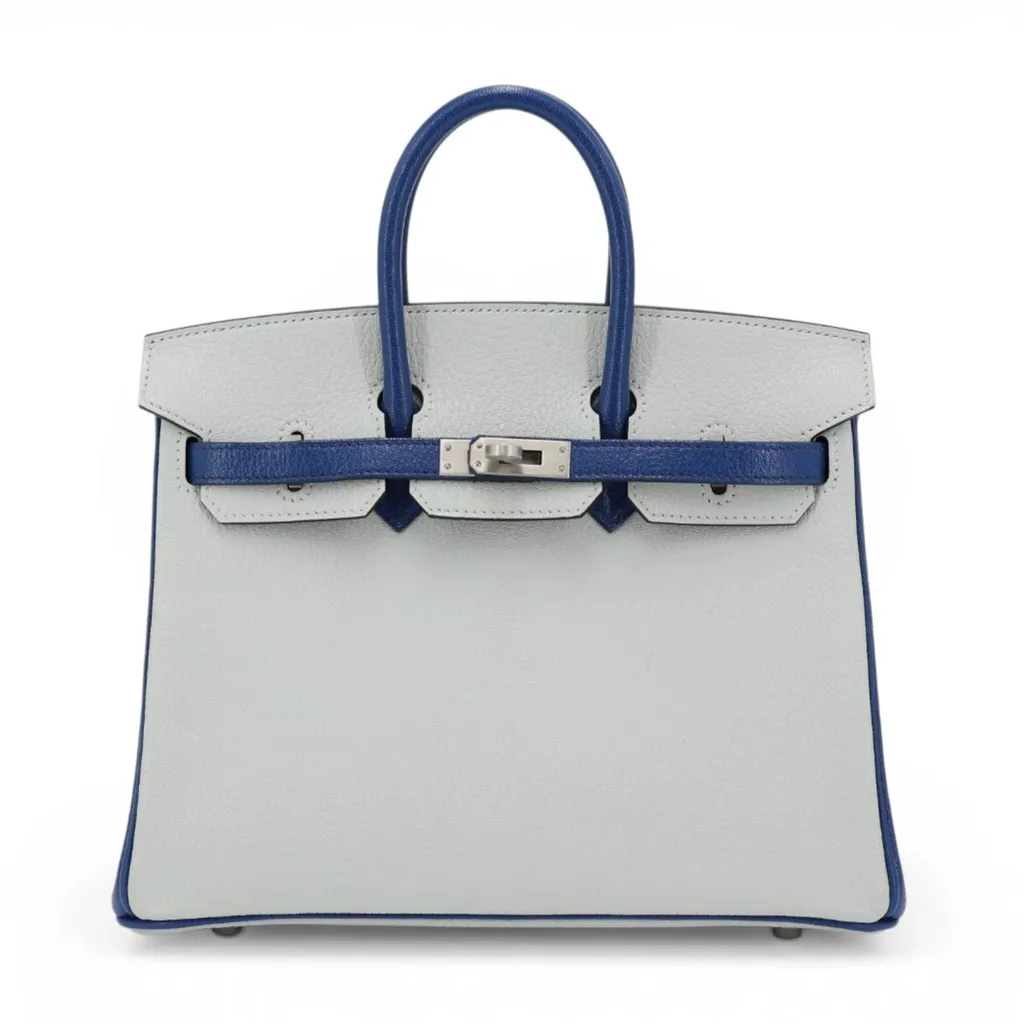 Birkin 25 Bleu Saphir (73) Gris Perle (80)