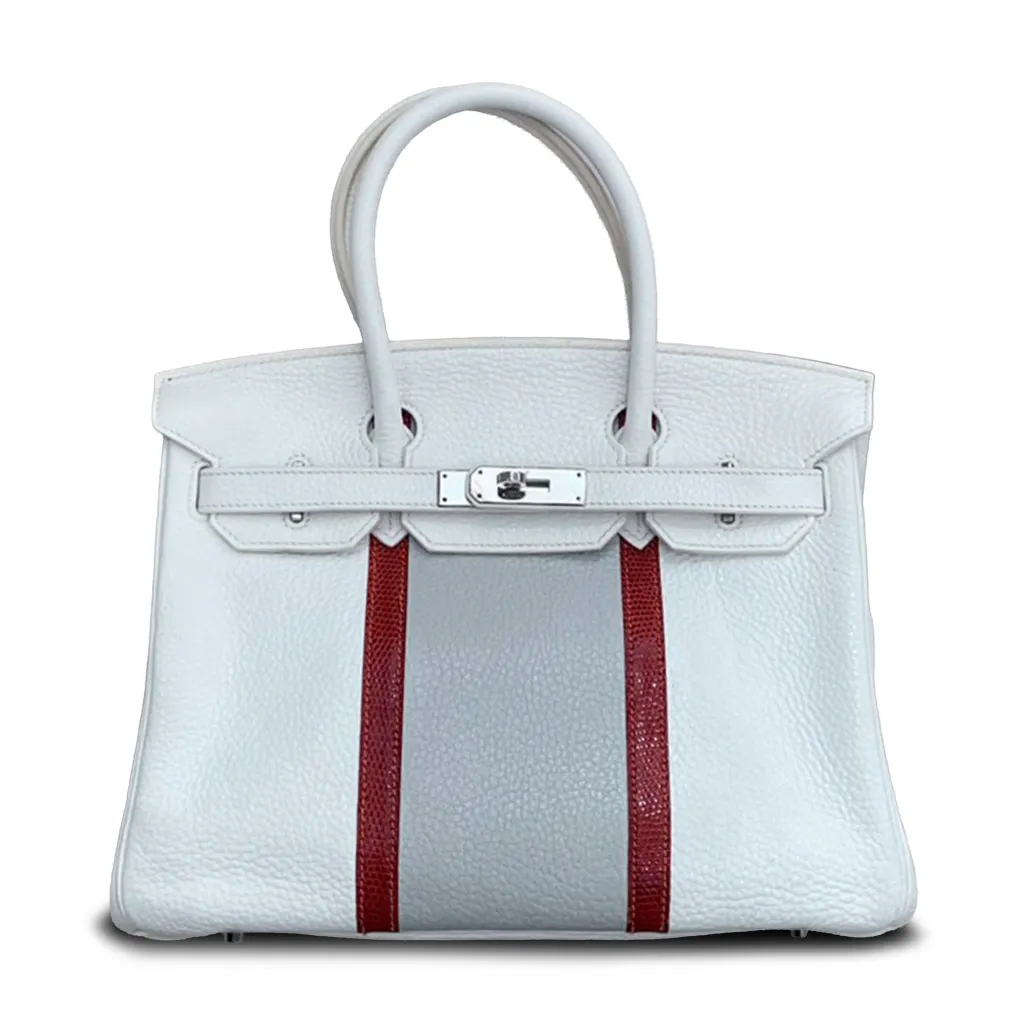 Birkin 30 Club White