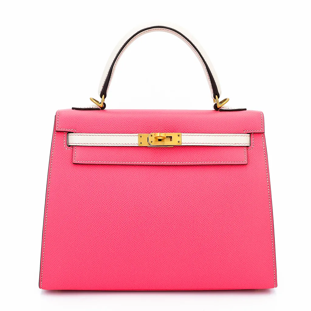 Kelly 25 HSS sellier Rose Azalee (8W) Nata (I2)