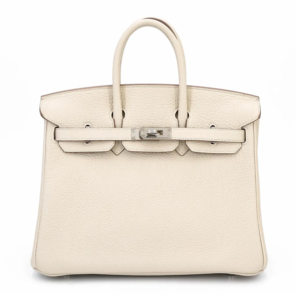 Birkin 25 10 奶昔白 Craie