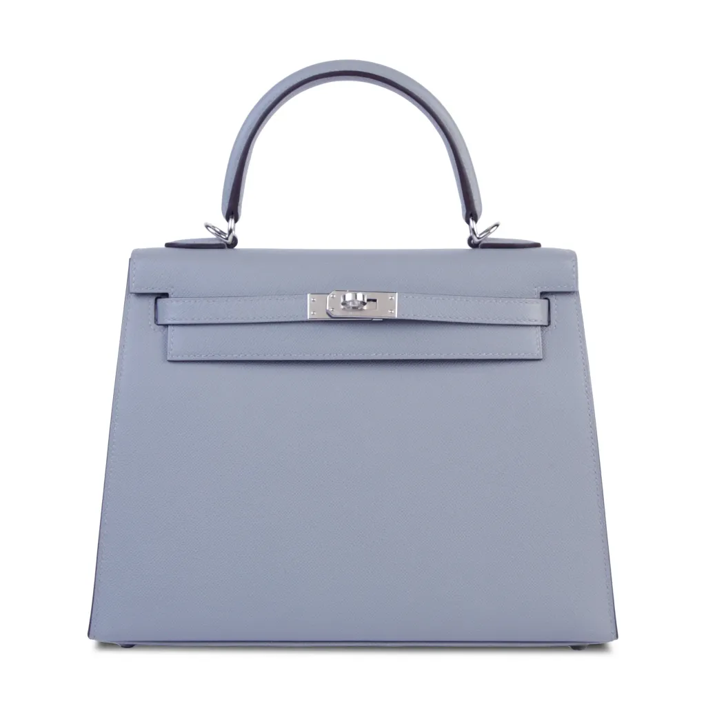 Kelly 25 Sellier Gris Pantin (P0)