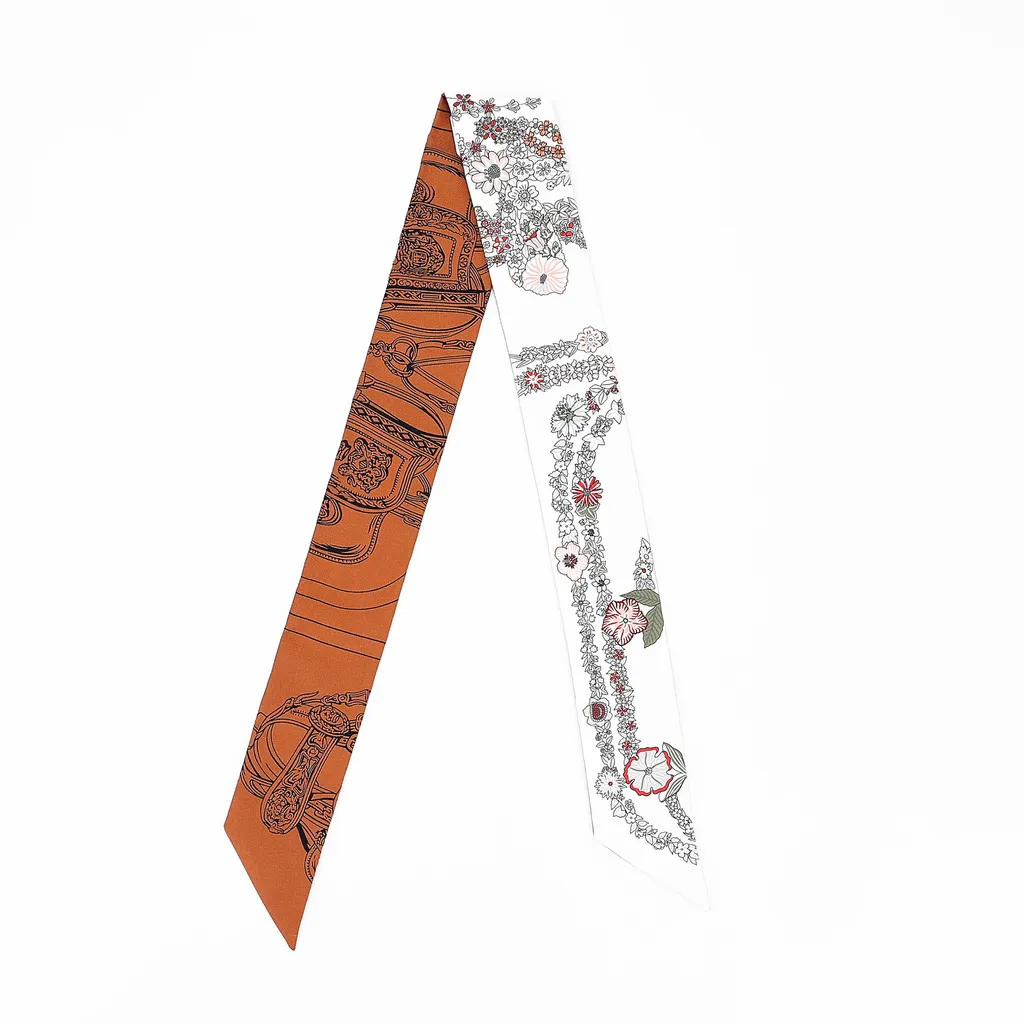 Twilly Brides de Gala en Fleurs Brown White