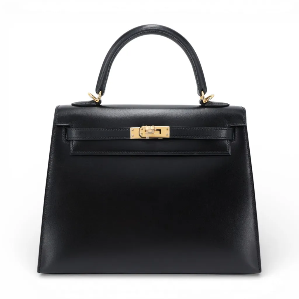 Kelly 25 外縫 89 黑色 Noir (Black)