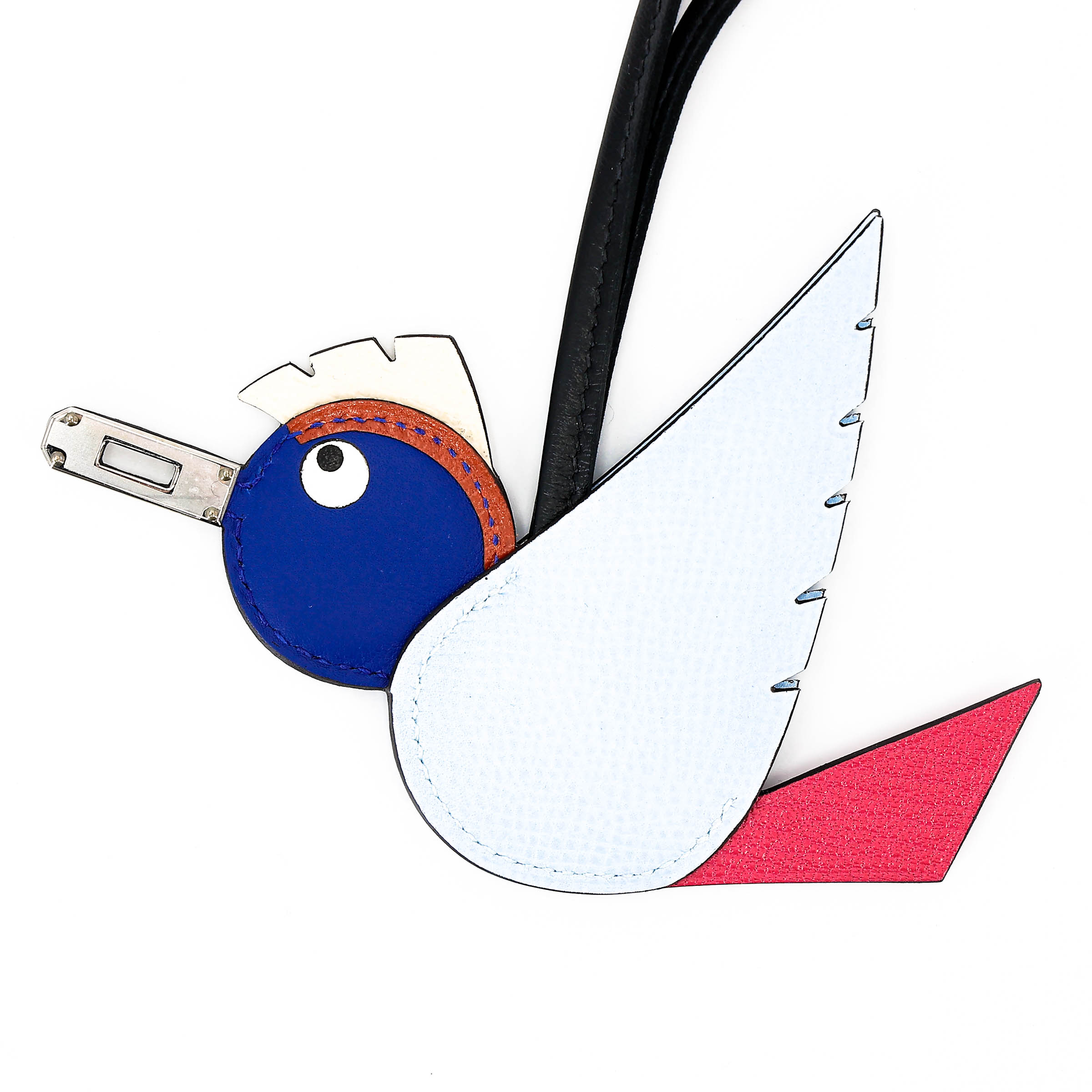 Birdy charm Bleu Glacier (8U) Bleu France (71) Nata (I2) Fuchsia (5J)