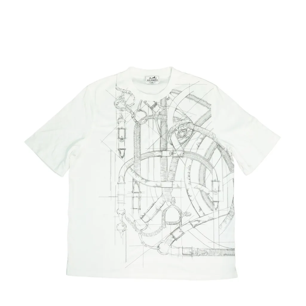 “Cavalcadour Griffonne” 刺绣 T 恤 白色