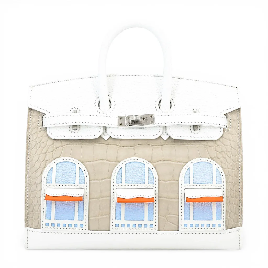 バーキン フォーブル ホワイト (01) オレンジ (93) ベトン (8L)