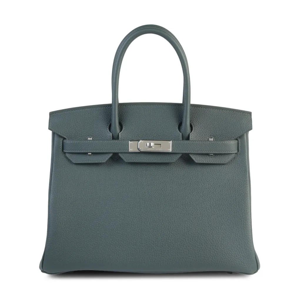 Birkin 30 Q0 Vert Mangrove色