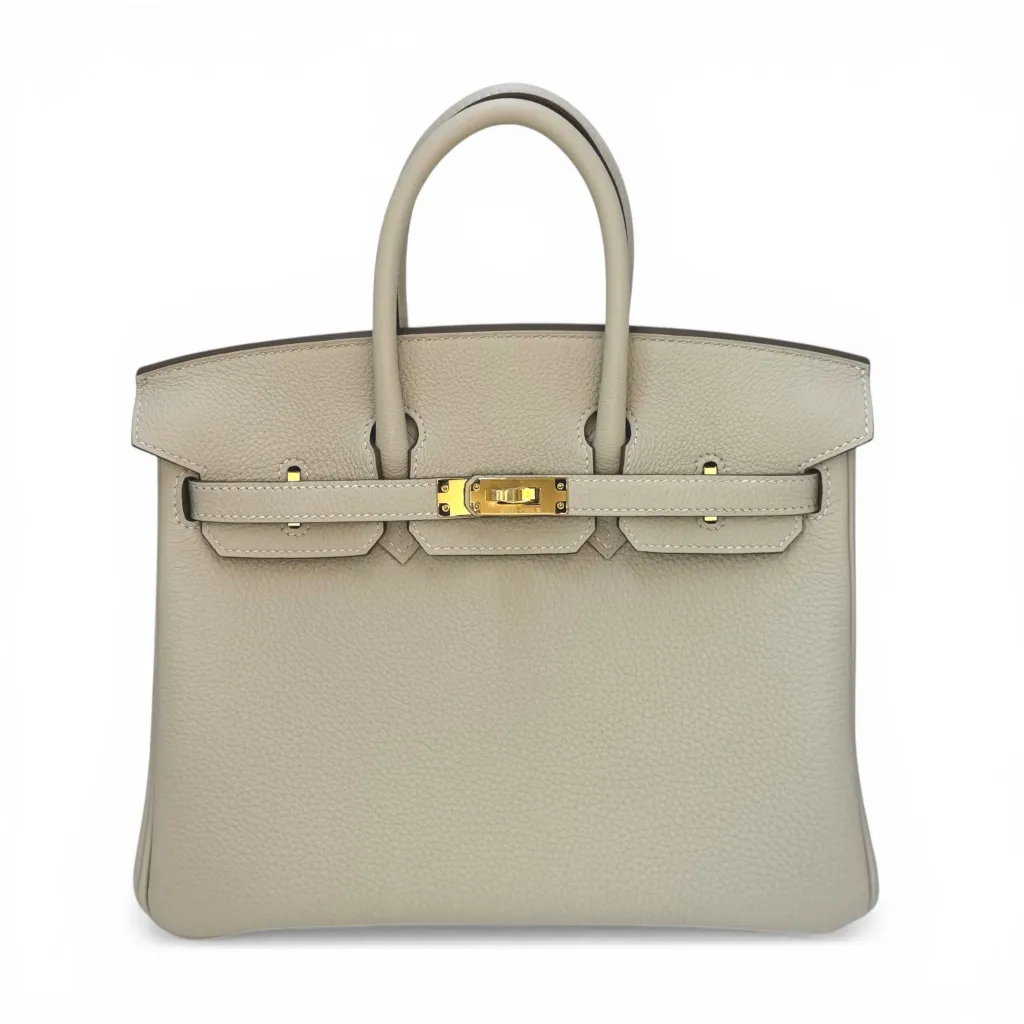 Birkin 25 10 奶昔白 Craie