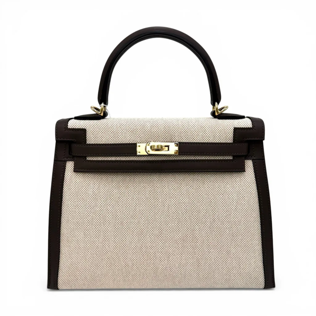 Kelly 25 Sellier Ecorce (4C) Beige