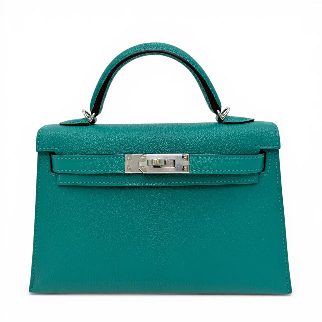 Mini Kelly II Verso Vert Verone (U1) Bleu Zanzibar (B3)