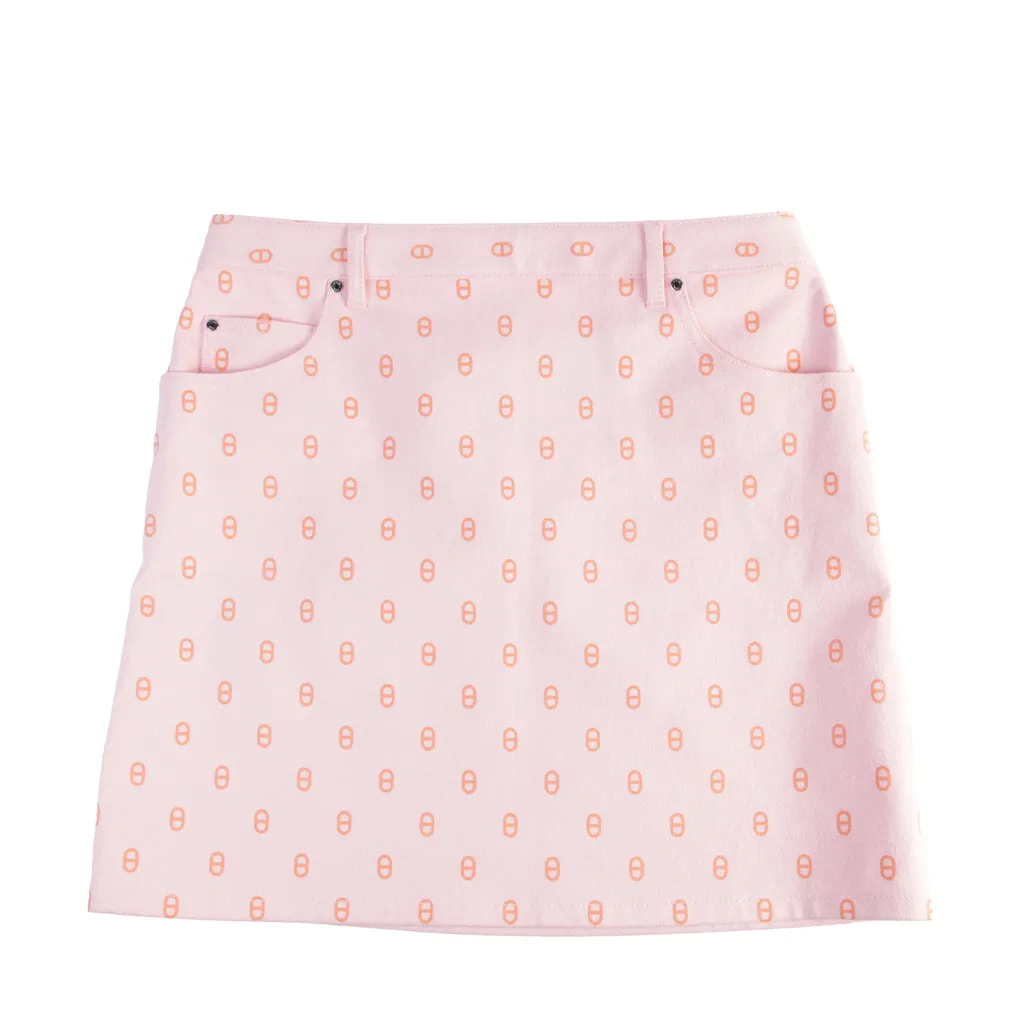 Chaine D’ancre Denim Miniskirt Pink