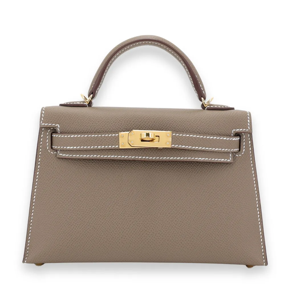 Mini Kelly 二代 18 大象灰 Etoupe