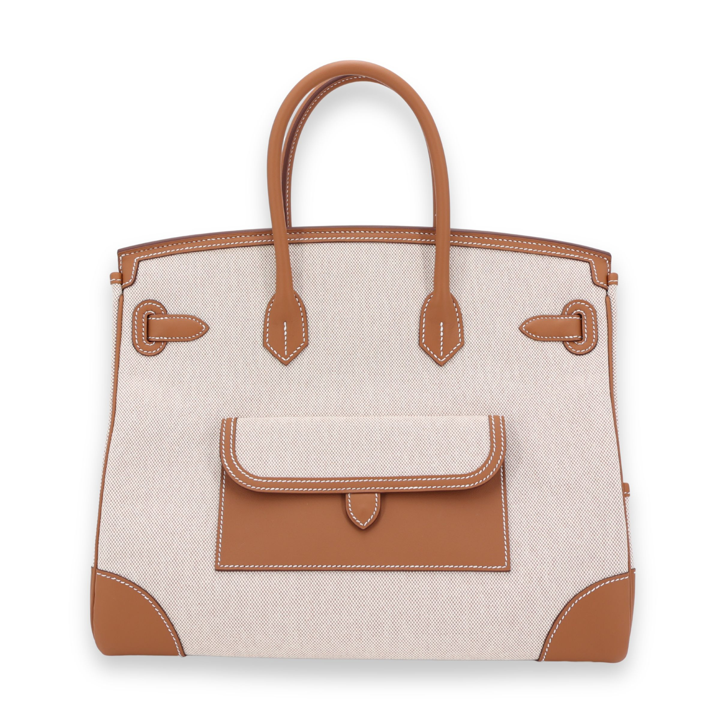 Birkin Cargo 35 37 金棕色 Gold Ecru色