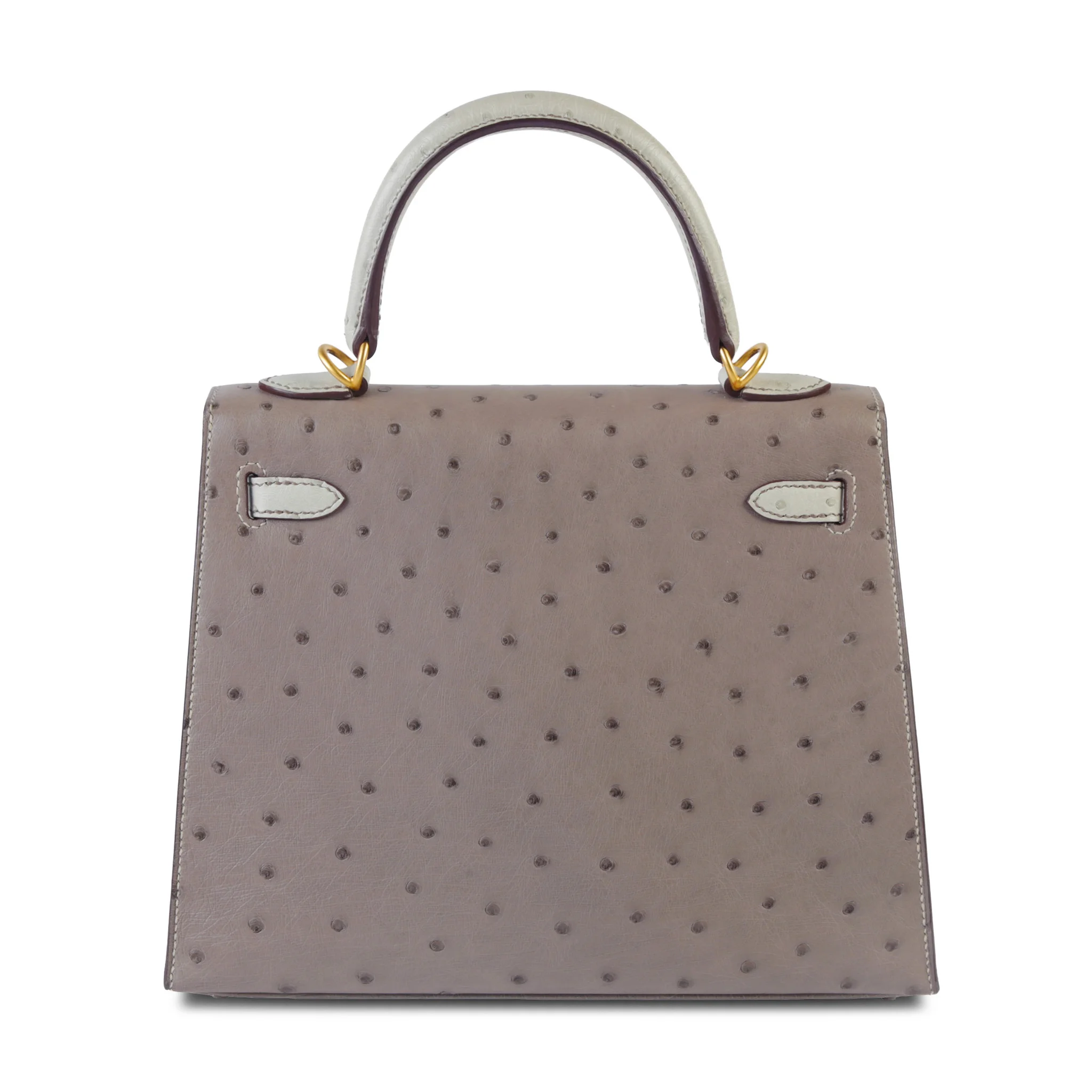 Kelly 25 Sellier Etoupe (18) Gris Perle (80)