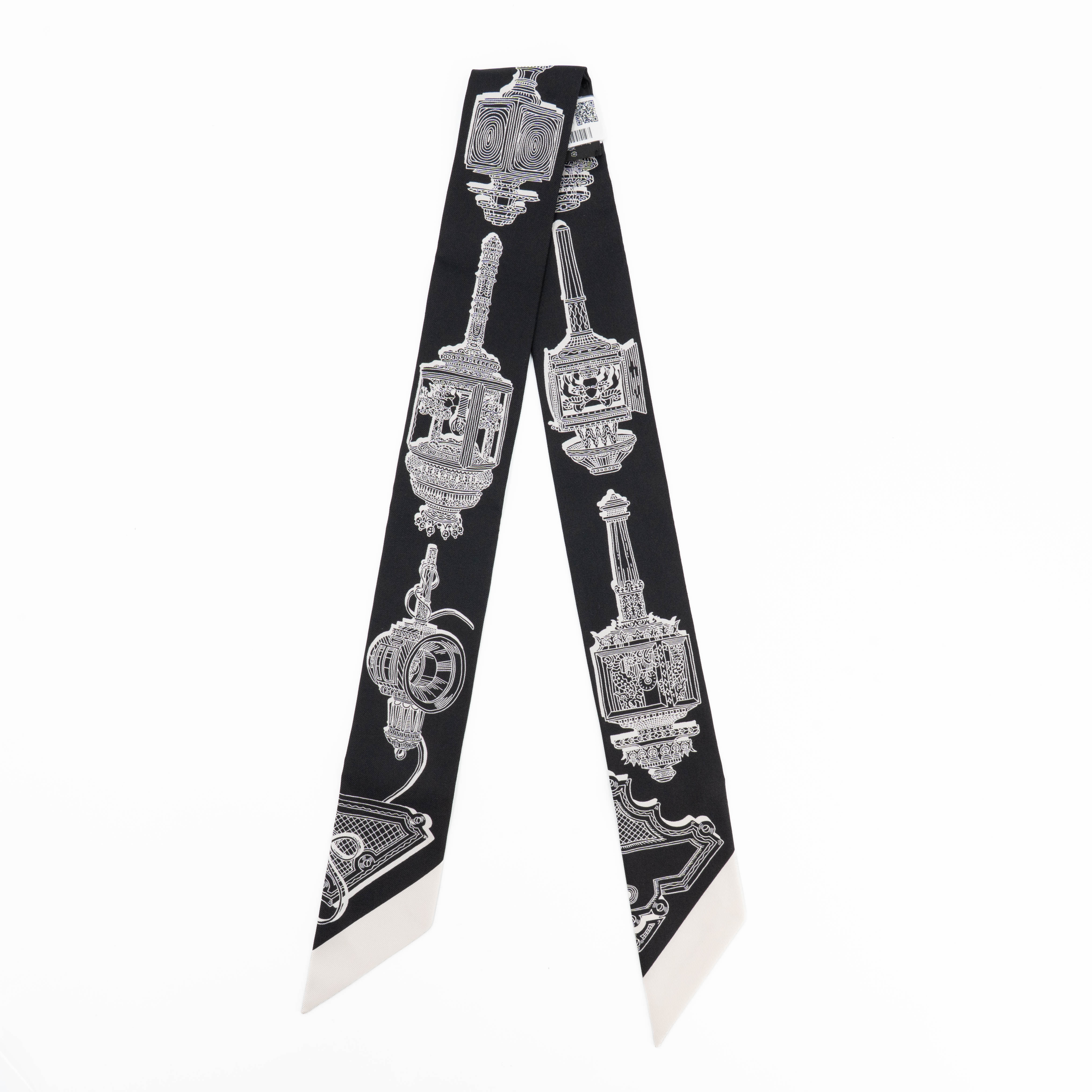 Twilly 絲帶 Merveilleuses Lanternes 黑色