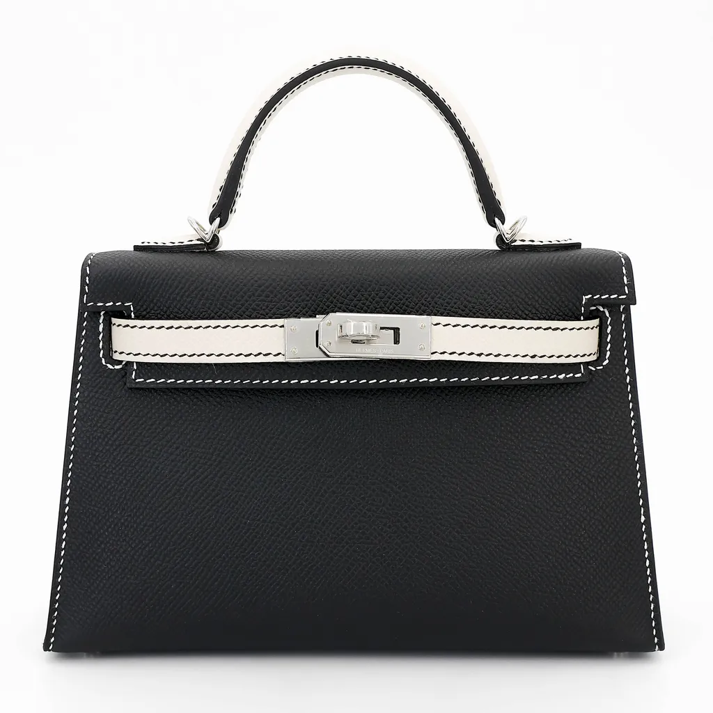 Mini Kelly II HSS Noir (89) Craie (10)