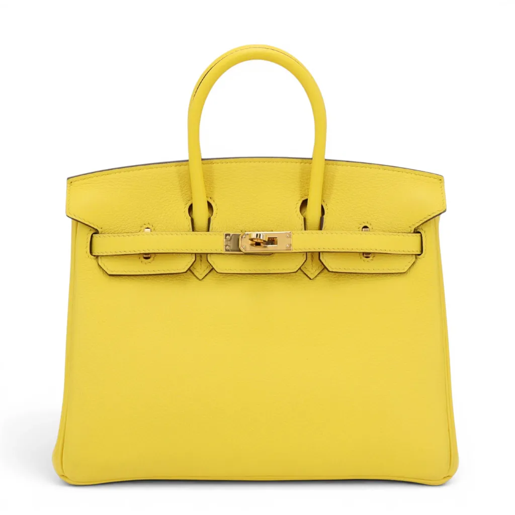 Birkin 25 9O 那不勒斯黃 Jaune De Naples