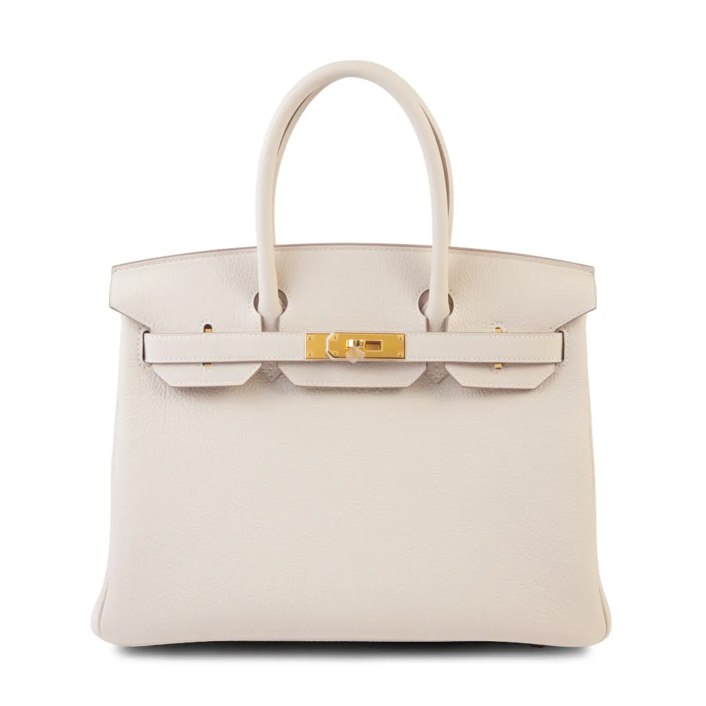 Birkin 30 10 奶昔白 Craie