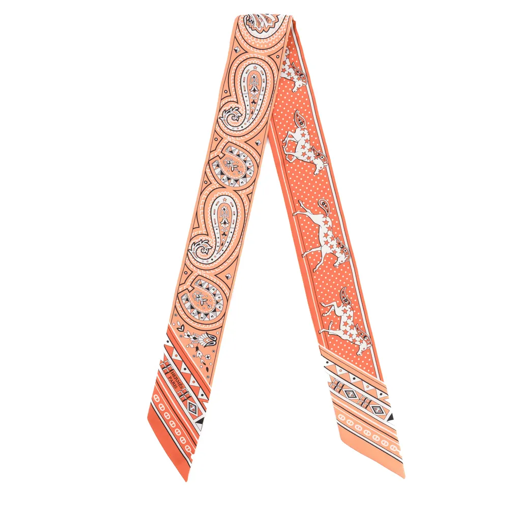 Twilly Cheval de Coeur Bandana Black Pink