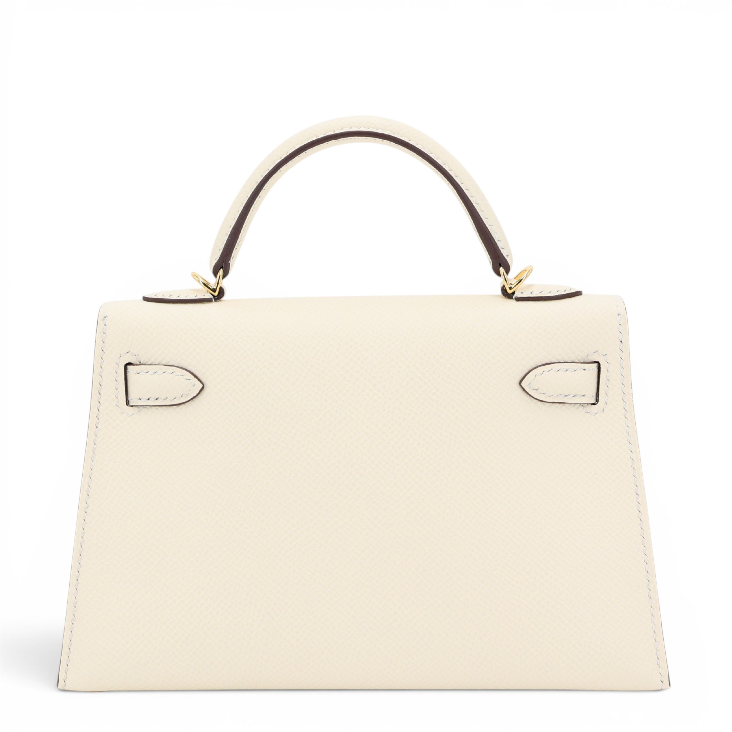 Mini Kelly 二代 I2 奶油白 Nata