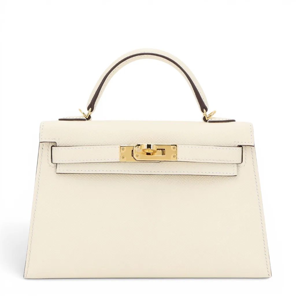 Mini Kelly 二代 I2 奶油白 Nata