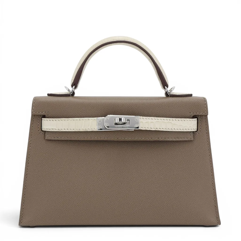 Mini Kelly 二代 Touch 8L 冰川白 Beton 18 大象灰 Etoupe