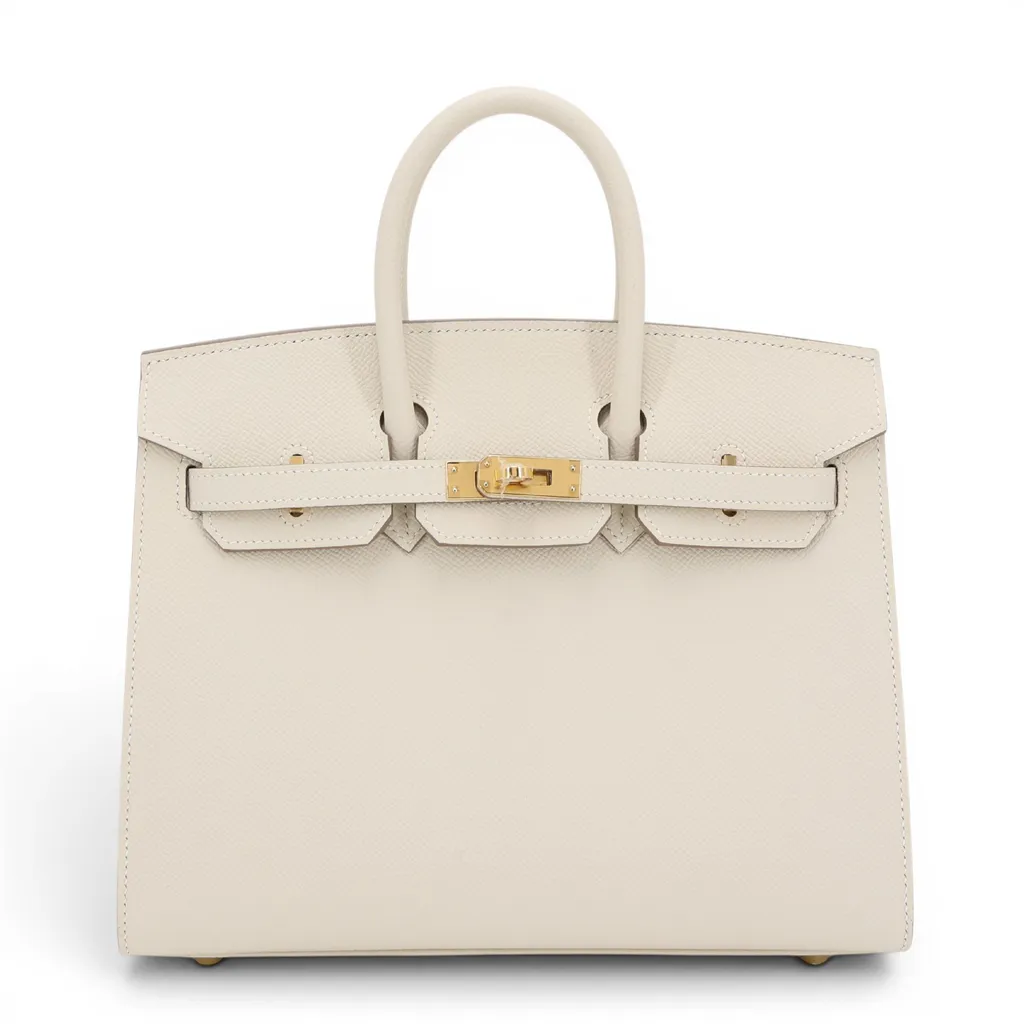 Birkin 25 Sellier Craie (10)