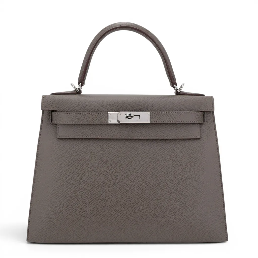 Kelly 28 Sellier Etain (8F)