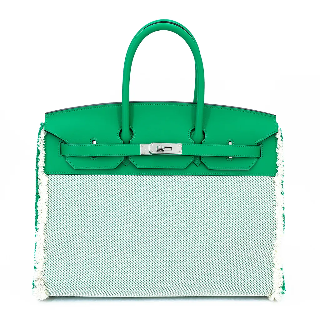 Birkin 35 Fray Fray Menthe (6W)