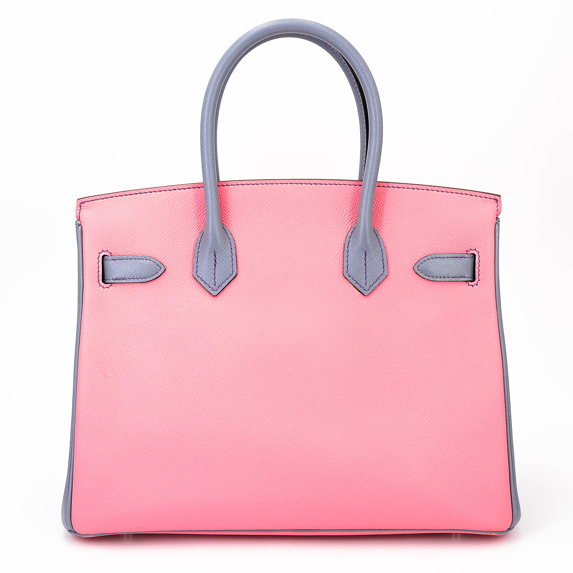 Birkin 30 HSS Rose Confetti (1Q) Bleu Lin (J7)