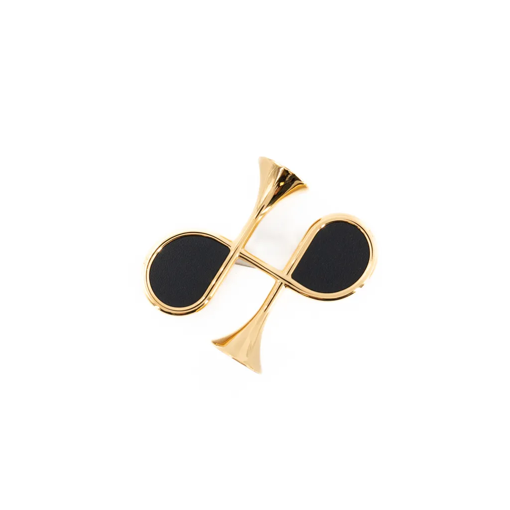 Cor H brooch Noir (89)