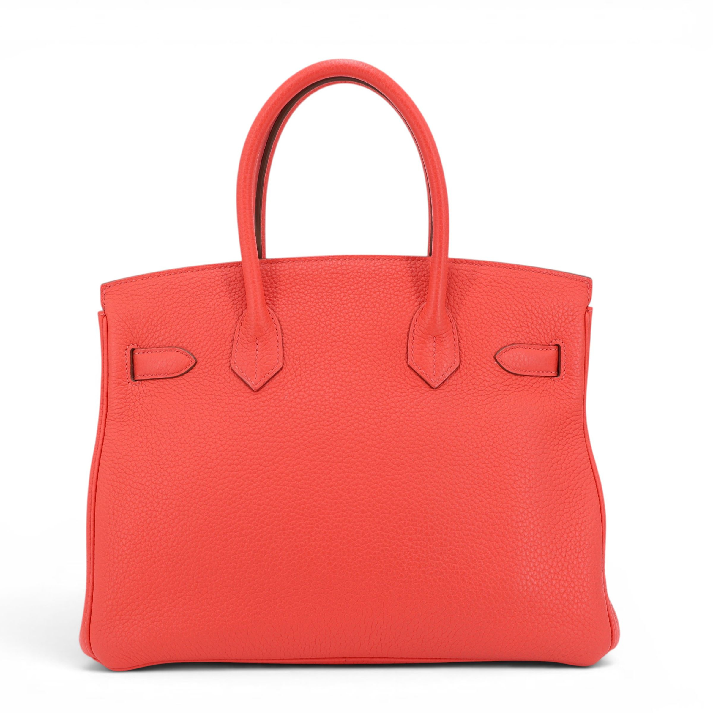 Birkin 30 2R 芍药红 Rouge Pivoine