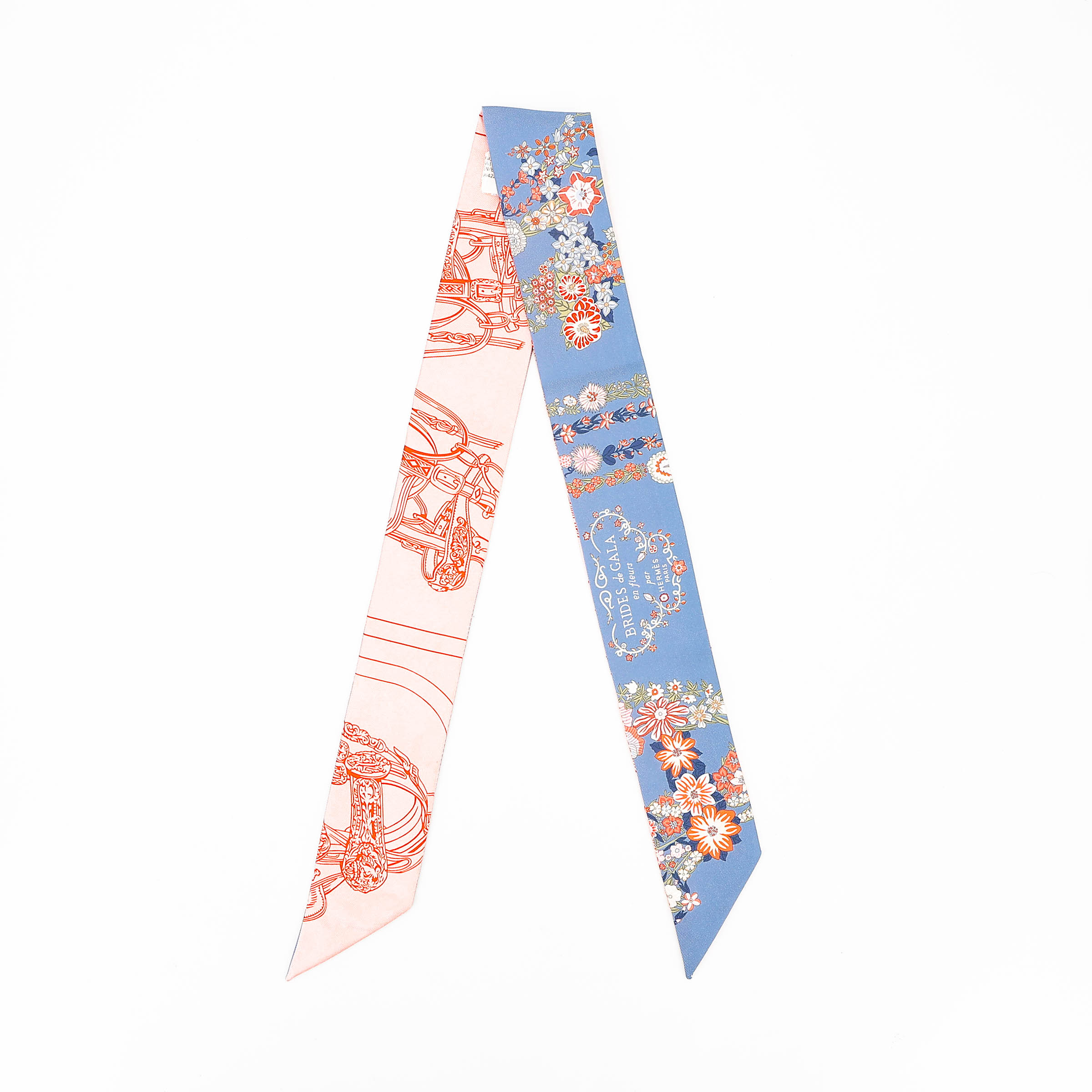 Twilly Brides de Gala en Fleurs Pink Blue