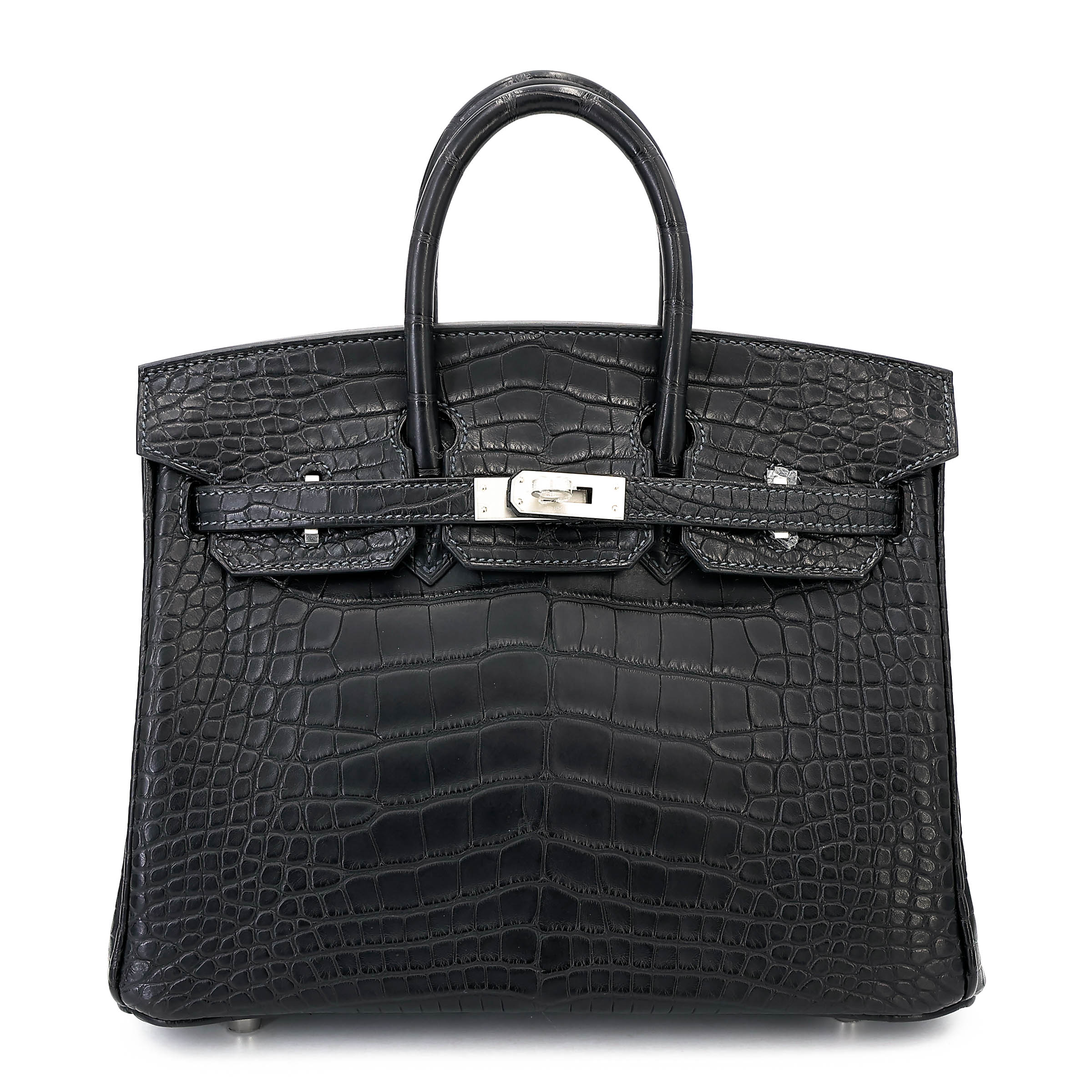 Birkin 25 HSS Noir (89) Blue Marine (78)