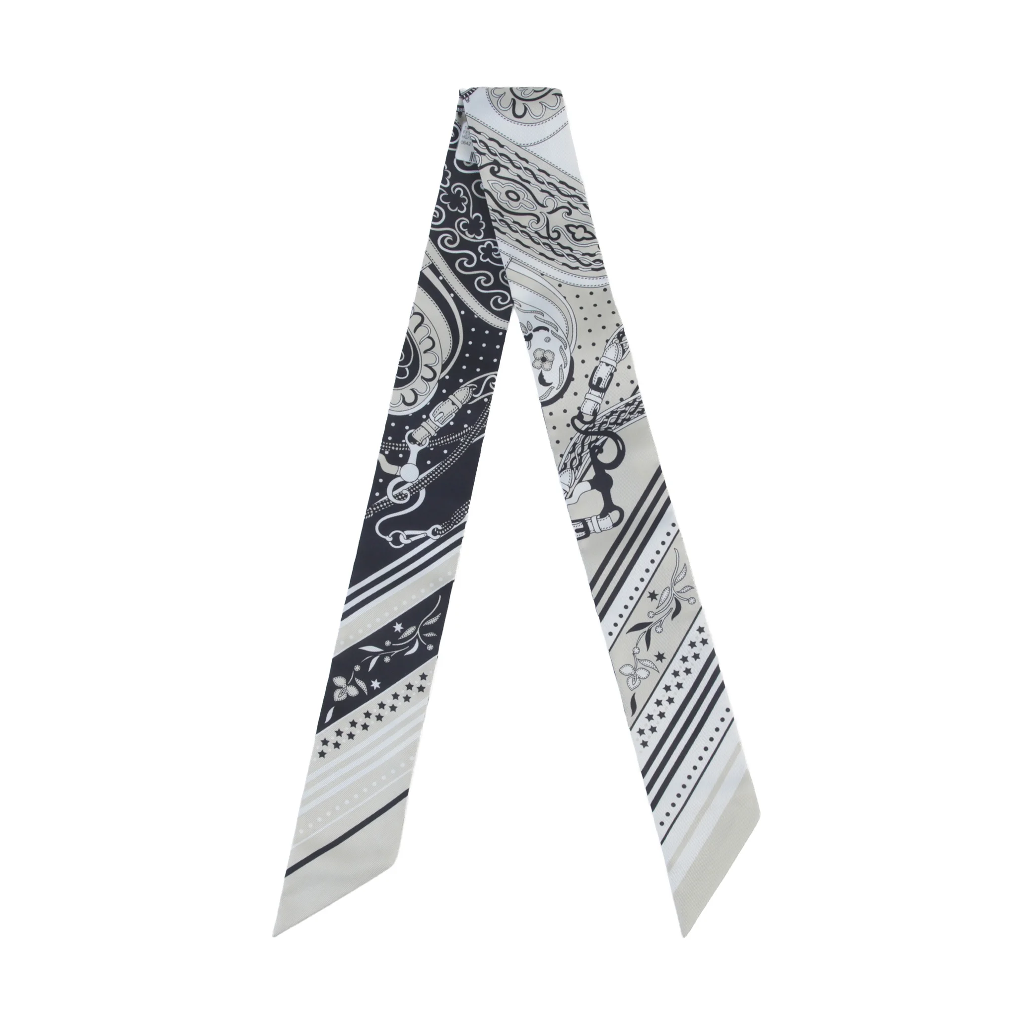 Twilly Festival des Amazones Bandana Beige Black White